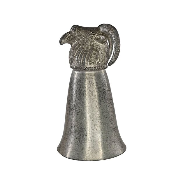 Connecticut House Other - Vintage Connecticut House Pewter Goat Head Stirrup Cup Shot Glass